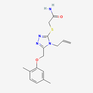 molecular formula C16H20N4O2S B5377999 2-({4-allyl-5-[(2,5-dimethylphenoxy)methyl]-4H-1,2,4-triazol-3-yl}thio)acetamide 