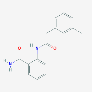 molecular formula C16H16N2O2 B5378012 2-{[(3-methylphenyl)acetyl]amino}benzamide 