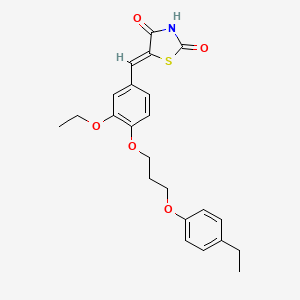 5-{3-ethoxy-4-[3-(4-ethylphenoxy)propoxy]benzylidene}-1,3-thiazolidine-2,4-dione