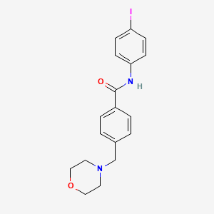 molecular formula C18H19IN2O2 B5378075 N-(4-iodophenyl)-4-(4-morpholinylmethyl)benzamide 