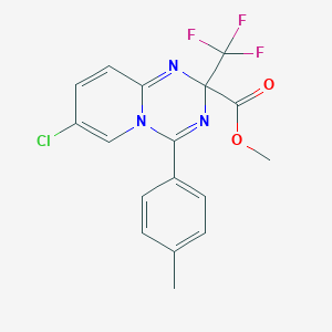 methyl 7-chloro-4-(4-methylphenyl)-2-(trifluoromethyl)-2H-pyrido[1,2-a][1,3,5]triazine-2-carboxylate