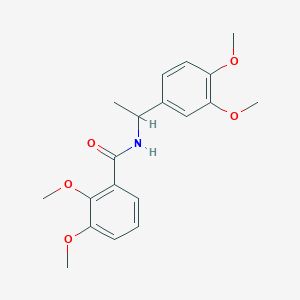 molecular formula C19H23NO5 B5378207 N-[1-(3,4-dimethoxyphenyl)ethyl]-2,3-dimethoxybenzamide 