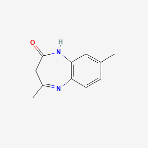 molecular formula C11H12N2O B5378256 4,8-dimethyl-1,3-dihydro-2H-1,5-benzodiazepin-2-one 