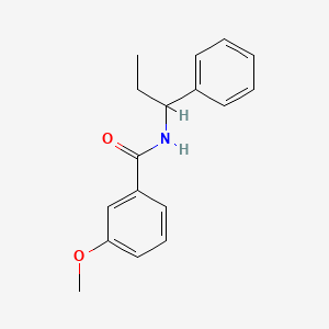 molecular formula C17H19NO2 B5378281 3-methoxy-N-(1-phenylpropyl)benzamide 
