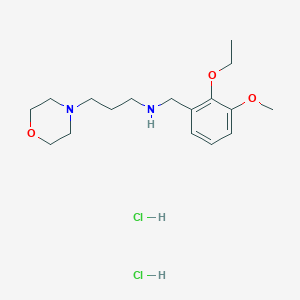 molecular formula C17H30Cl2N2O3 B5378313 N-(2-ethoxy-3-methoxybenzyl)-3-(4-morpholinyl)-1-propanamine dihydrochloride 