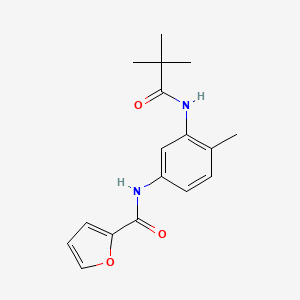 N-{3-[(2,2-dimethylpropanoyl)amino]-4-methylphenyl}-2-furamide