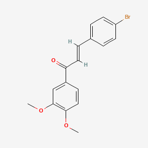 molecular formula C17H15BrO3 B5378385 3-(4-bromophenyl)-1-(3,4-dimethoxyphenyl)-2-propen-1-one 