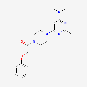 molecular formula C19H25N5O2 B5378392 N,N,2-trimethyl-6-[4-(phenoxyacetyl)-1-piperazinyl]-4-pyrimidinamine 