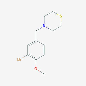 molecular formula C12H16BrNOS B5378414 4-(3-bromo-4-methoxybenzyl)thiomorpholine 