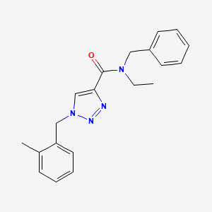 N-benzyl-N-ethyl-1-(2-methylbenzyl)-1H-1,2,3-triazole-4-carboxamide