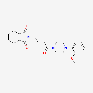 molecular formula C23H29N3O4 B5378453 2-{4-[4-(2-methoxyphenyl)piperazin-1-yl]-4-oxobutyl}-3a,4,7,7a-tetrahydro-1H-isoindole-1,3(2H)-dione 