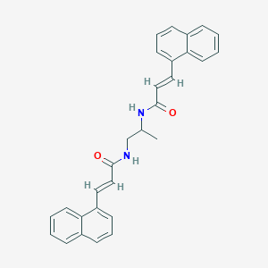 molecular formula C29H26N2O2 B5378491 N,N'-1,2-propanediylbis[3-(1-naphthyl)acrylamide] 