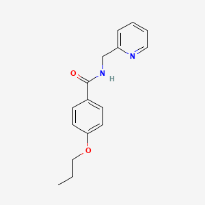 molecular formula C16H18N2O2 B5378511 4-propoxy-N-(2-pyridinylmethyl)benzamide 