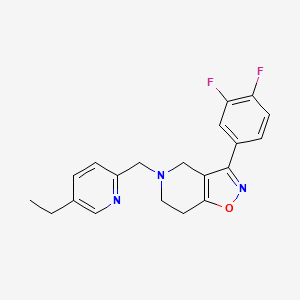 3-(3,4-difluorophenyl)-5-[(5-ethylpyridin-2-yl)methyl]-4,5,6,7-tetrahydroisoxazolo[4,5-c]pyridine
