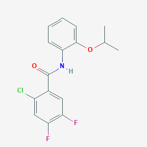 2-chloro-4,5-difluoro-N-(2-isopropoxyphenyl)benzamide