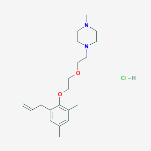 molecular formula C20H33ClN2O2 B5378621 1-{2-[2-(2-allyl-4,6-dimethylphenoxy)ethoxy]ethyl}-4-methylpiperazine hydrochloride 