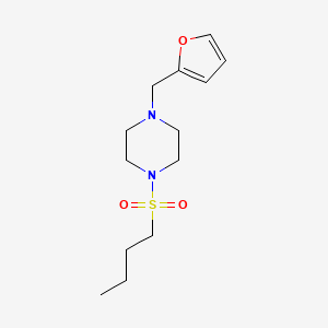 molecular formula C13H22N2O3S B5378651 1-(butylsulfonyl)-4-(2-furylmethyl)piperazine 