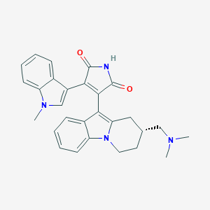 molecular formula C28H28N4O2 B537867 3-[(8R)-8-[(二甲氨基)甲基]-6,7,8,9-四氢吡啶并[1,2-a]吲哚-10-基]-4-(1-甲基吲哚-3-基)吡咯-2,5-二酮 