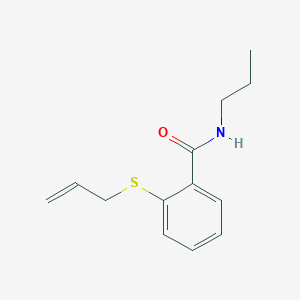 molecular formula C13H17NOS B5378676 2-(allylthio)-N-propylbenzamide 