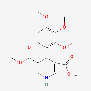 molecular formula C18H21NO7 B5378696 dimethyl 4-(2,3,4-trimethoxyphenyl)-1,4-dihydro-3,5-pyridinedicarboxylate 