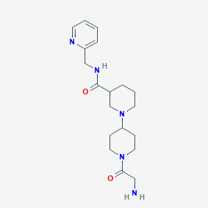 molecular formula C19H29N5O2 B5378750 1'-glycyl-N-(2-pyridinylmethyl)-1,4'-bipiperidine-3-carboxamide dihydrochloride 