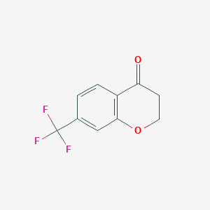 molecular formula C10H7F3O2 B053788 7-(三氟甲基)色满-4-酮 CAS No. 111141-02-7