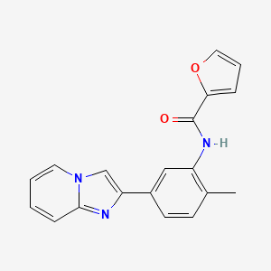 molecular formula C19H15N3O2 B5378839 N-(5-imidazo[1,2-a]pyridin-2-yl-2-methylphenyl)-2-furamide 