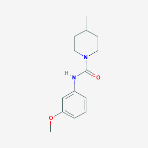 molecular formula C14H20N2O2 B5378844 N-(3-methoxyphenyl)-4-methyl-1-piperidinecarboxamide 