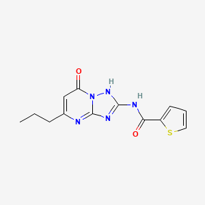 molecular formula C13H13N5O2S B5378920 N-(7-hydroxy-5-propyl[1,2,4]triazolo[1,5-a]pyrimidin-2-yl)-2-thiophenecarboxamide 