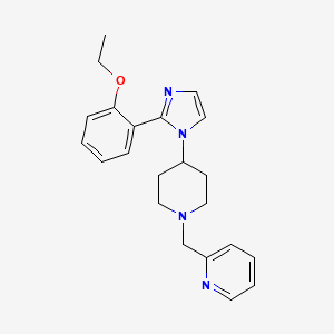 molecular formula C22H26N4O B5379029 2-({4-[2-(2-ethoxyphenyl)-1H-imidazol-1-yl]piperidin-1-yl}methyl)pyridine 
