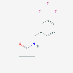 molecular formula C13H16F3NO B5379036 2,2-dimethyl-N-[3-(trifluoromethyl)benzyl]propanamide 