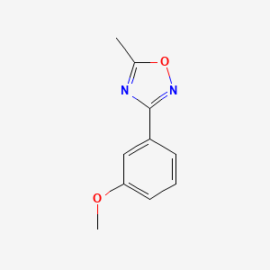 molecular formula C10H10N2O2 B5379044 3-(3-methoxyphenyl)-5-methyl-1,2,4-oxadiazole 