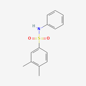 molecular formula C14H15NO2S B5379056 3,4-dimethyl-N-phenylbenzenesulfonamide 