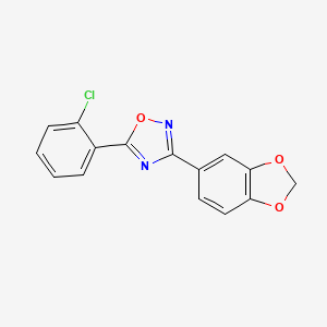 3-(1,3-benzodioxol-5-yl)-5-(2-chlorophenyl)-1,2,4-oxadiazole