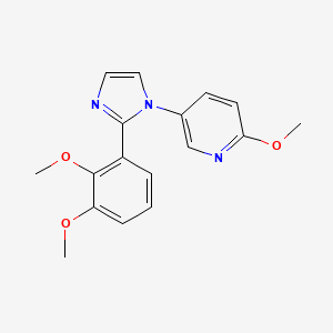 molecular formula C17H17N3O3 B5379096 5-[2-(2,3-dimethoxyphenyl)-1H-imidazol-1-yl]-2-methoxypyridine 