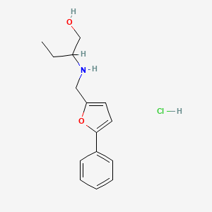 molecular formula C15H20ClNO2 B5379135 2-{[(5-phenyl-2-furyl)methyl]amino}-1-butanol hydrochloride 
