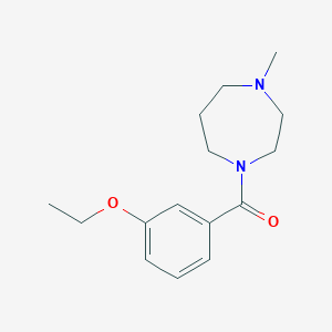 molecular formula C15H22N2O2 B5379139 1-(3-ethoxybenzoyl)-4-methyl-1,4-diazepane 