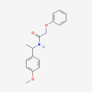 molecular formula C17H19NO3 B5379152 N-[1-(4-甲氧基苯基)乙基]-2-苯氧基乙酰胺 
