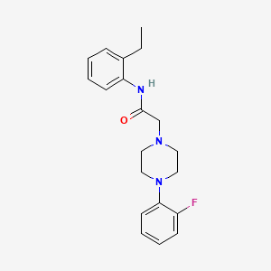 N-(2-ethylphenyl)-2-[4-(2-fluorophenyl)-1-piperazinyl]acetamide