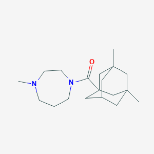 molecular formula C19H32N2O B5379215 1-[(3,5-dimethyl-1-adamantyl)carbonyl]-4-methyl-1,4-diazepane 