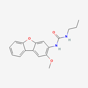 molecular formula C17H18N2O3 B5379230 N-(2-methoxydibenzo[b,d]furan-3-yl)-N'-propylurea 