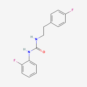 molecular formula C15H14F2N2O B5379348 N-(2-fluorophenyl)-N'-[2-(4-fluorophenyl)ethyl]urea 
