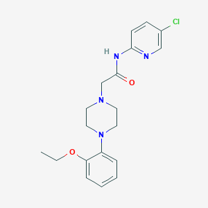 molecular formula C19H23ClN4O2 B5379380 N-(5-chloro-2-pyridinyl)-2-[4-(2-ethoxyphenyl)-1-piperazinyl]acetamide 