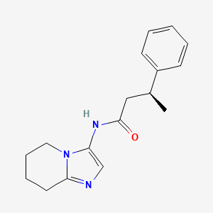 molecular formula C17H21N3O B5379382 (3S)-3-phenyl-N-(5,6,7,8-tetrahydroimidazo[1,2-a]pyridin-3-yl)butanamide 