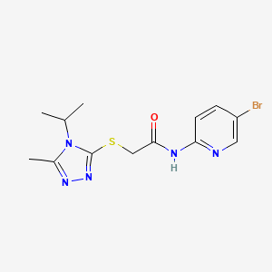 N-(5-bromo-2-pyridinyl)-2-[(4-isopropyl-5-methyl-4H-1,2,4-triazol-3-yl)thio]acetamide