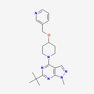 6-tert-butyl-1-methyl-4-[4-(3-pyridinylmethoxy)-1-piperidinyl]-1H-pyrazolo[3,4-d]pyrimidine