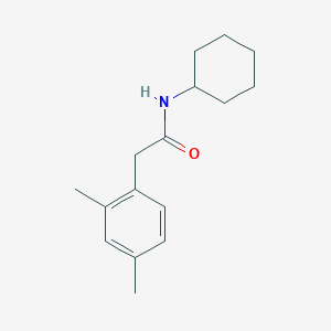 molecular formula C16H23NO B5379515 N-cyclohexyl-2-(2,4-dimethylphenyl)acetamide 