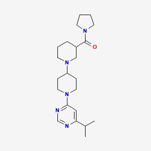 1'-(6-isopropylpyrimidin-4-yl)-3-(pyrrolidin-1-ylcarbonyl)-1,4'-bipiperidine