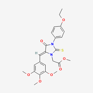 methyl [3-(4-ethoxyphenyl)-4-oxo-2-thioxo-5-(3,4,5-trimethoxybenzylidene)-1-imidazolidinyl]acetate
