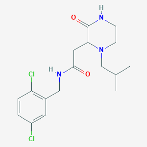 molecular formula C17H23Cl2N3O2 B5379627 N-(2,5-dichlorobenzyl)-2-(1-isobutyl-3-oxo-2-piperazinyl)acetamide 